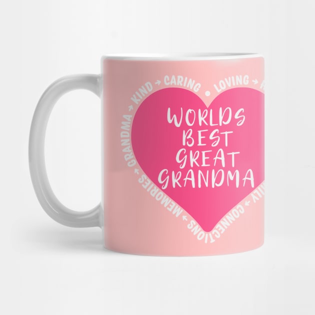 Worlds Best Great Grandma by Rosemarie Guieb Designs